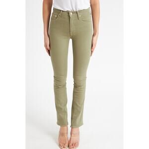 NWT Mother The Insider Hover High Rise Bootcut Jeans‎ Green Size 33 Scandi Lagom